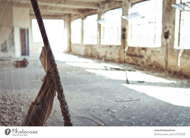 flooded with light House (Residential Structure) Industrial plant Factory Ruin Wall (barrier) Wall (building) Window Old Threat Broken Gloomy Decline Past