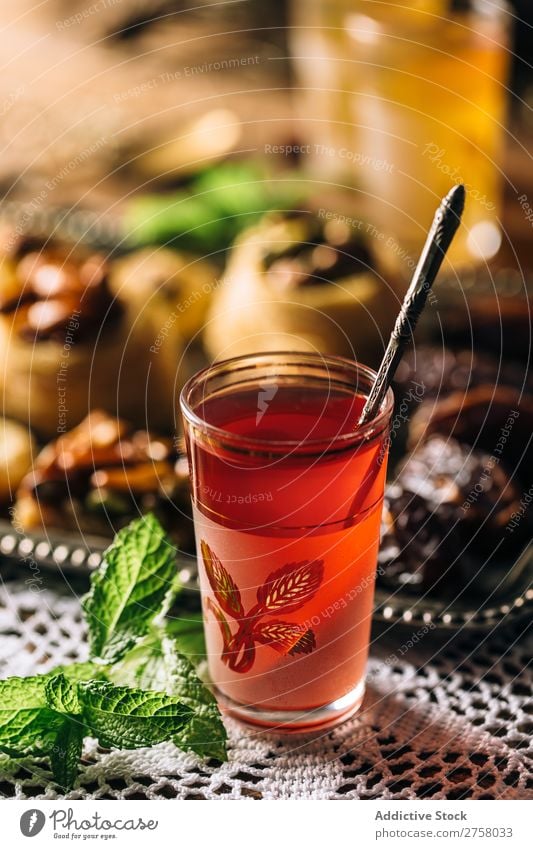 Red arabic tea Afternoon Arabia Aromatic Background picture Black Brown Culture Drinking East Exotic Food Glass Healthy Heat Hot Istanbul Lifestyle Mint