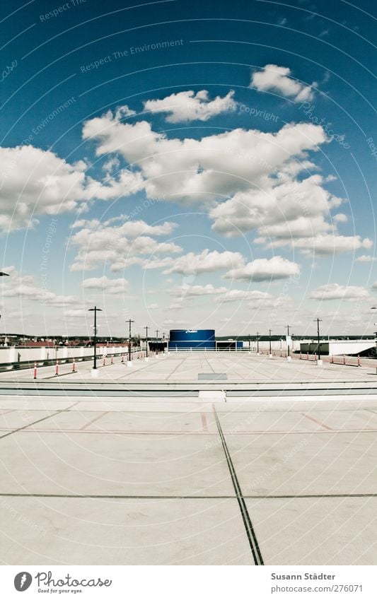 Sun deck. Places Transport Traffic infrastructure Passenger traffic Street Crossroads Lanes & trails Bizarre Clouds in the sky Deep Parking lot Parking level