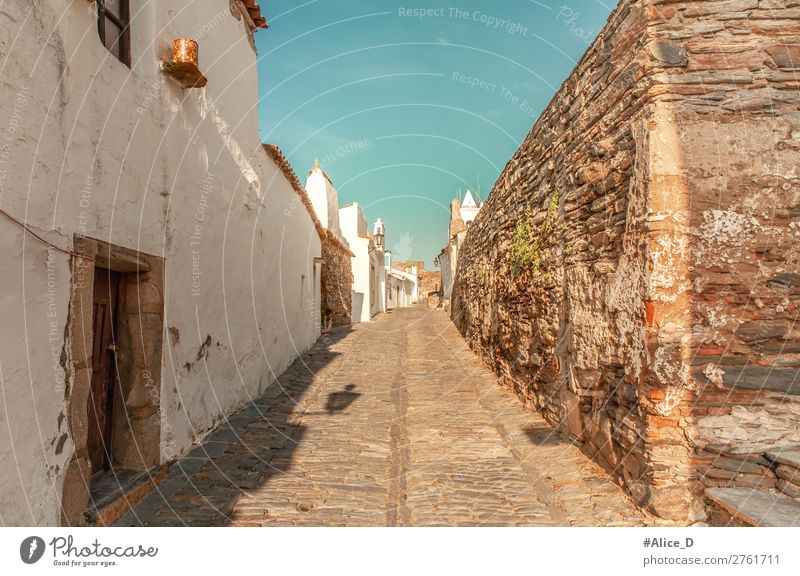 Medieval village Monsaraz in the Alentejo Portugal Vacation & Travel Tourism Europe Village Small Town Old town Overpopulated House (Residential Structure)