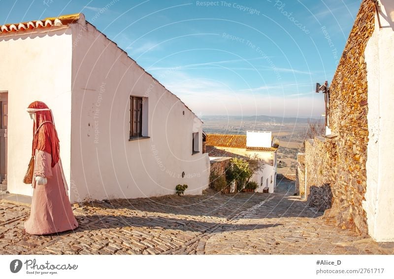 Medieval village Monsaraz in the Alentejo Portugal Vacation & Travel Tourism Europe Village Small Town Old town House (Residential Structure) Architecture