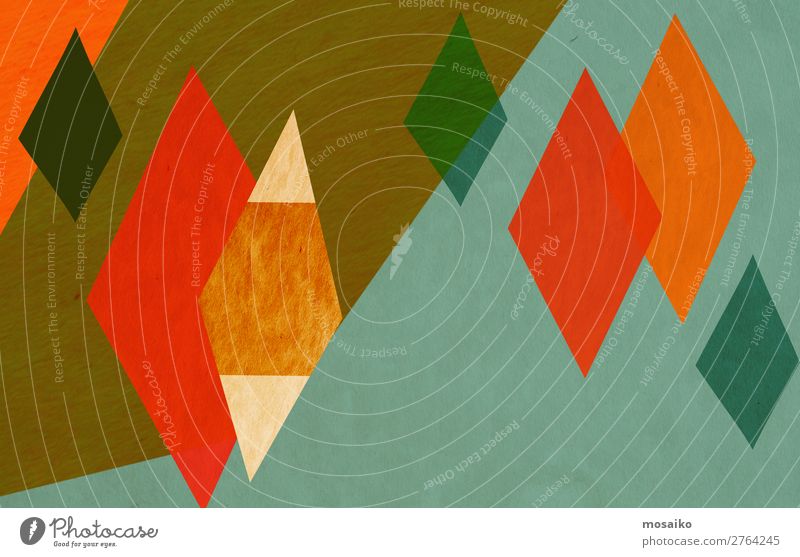 colorful geometric shapes - paper texture - graphic design Lifestyle Elegant Style Design Exotic Joy Well-being Contentment Feasts & Celebrations Carnival Art
