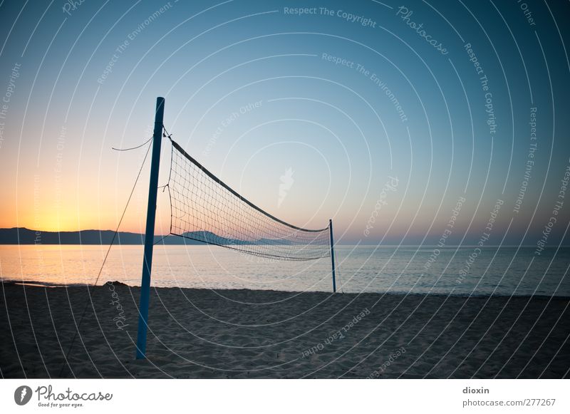 sand sport Leisure and hobbies Playing Beach ball Volleyball Volleyball court Volleyball net Vacation & Travel Tourism Trip Summer Summer vacation Sun Ocean