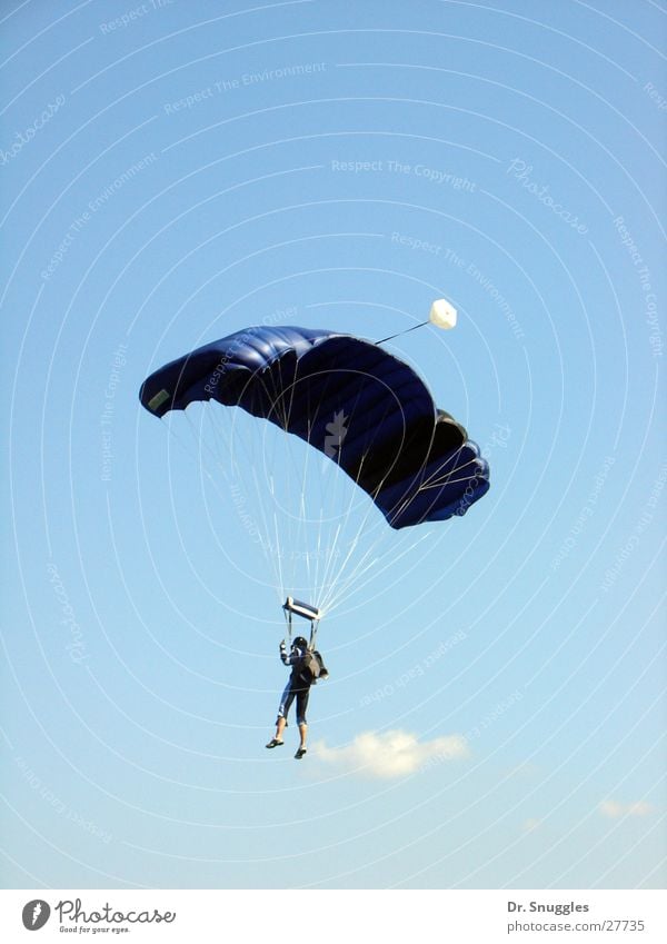 airman Skydiver Paragliding Air Rhineland-Palatinate Extreme sports Blue Human being Flying Pirmasens