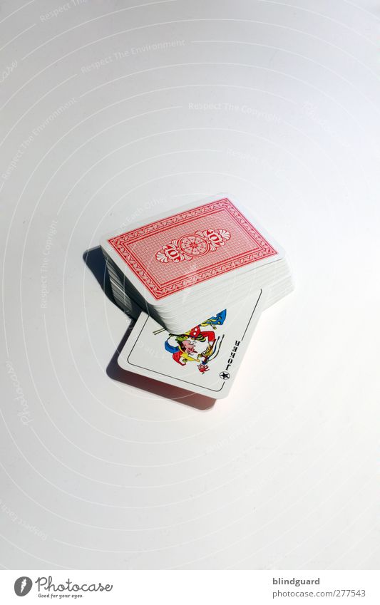 The Joker (700) Playing Game of cards White Stack Colour photo Interior shot Deserted Bright background Isolated Image Studio shot Object photography