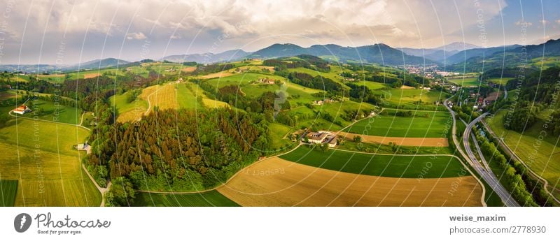 Spring travel in Austria. Green fields Beautiful Vacation & Travel Tourism Trip Adventure Freedom Sightseeing Summer Mountain Hiking Living or residing