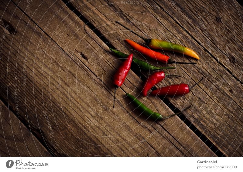 husks Fruit Herbs and spices Organic produce Vegetarian diet Slow food Fresh Healthy Multicoloured Tangy Chili Wooden table Food photograph Spicy Fiery