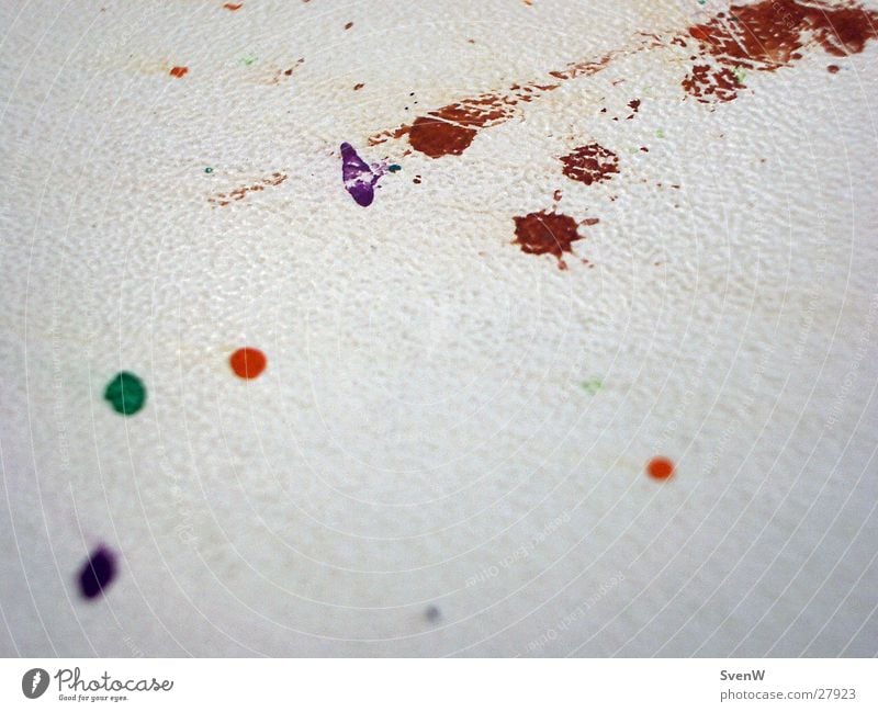 paint splotches Table Patch Red Green Violet Photographic technology Colour