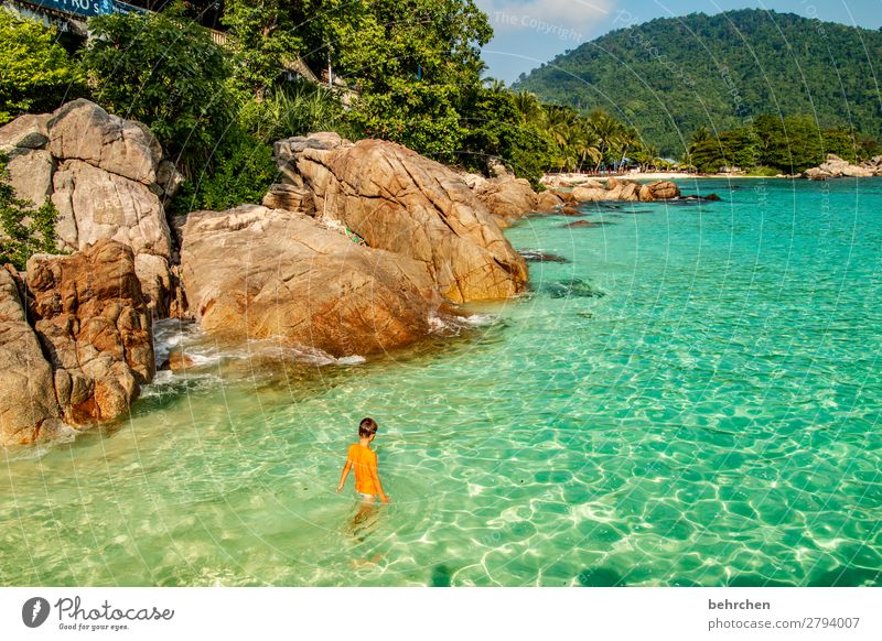 longing Gorgeous Sky Longing To enjoy tranquillity Exotic Dream Beach Nature coast Trip Waves Ocean Exceptional Light Fantastic Adventure Exterior shot Sunlight