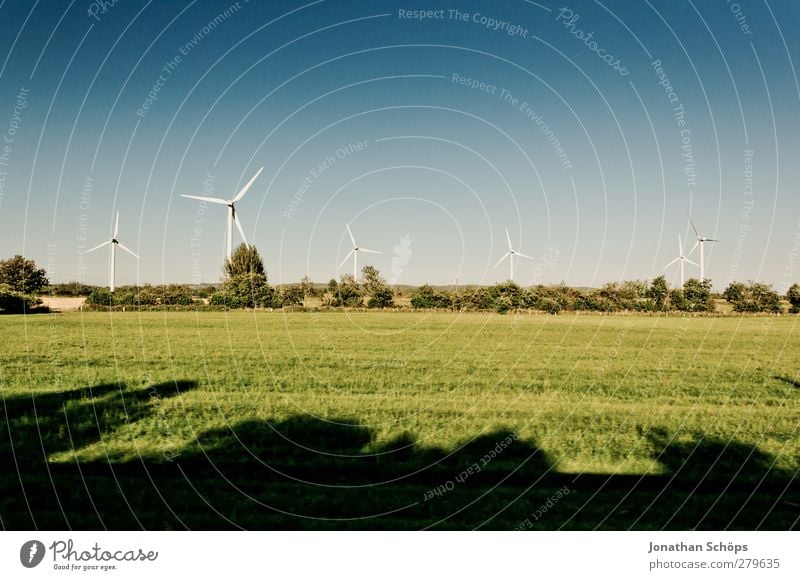 windmills Environment Nature Landscape Climate Climate change Beautiful weather Wind Clean Wind energy plant Renewable energy Energy industry Field Meadow