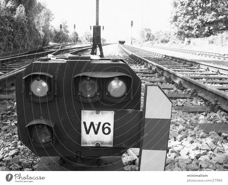w6 Lamp Railroad Railroad tracks Transport Signal main signal