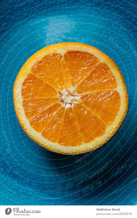 Fresh orange in a teal plate Healthy citrus Juicy Background picture Fruit Orange Green Delicious Meal Dessert Still Life Plant Eating California Acid Dish