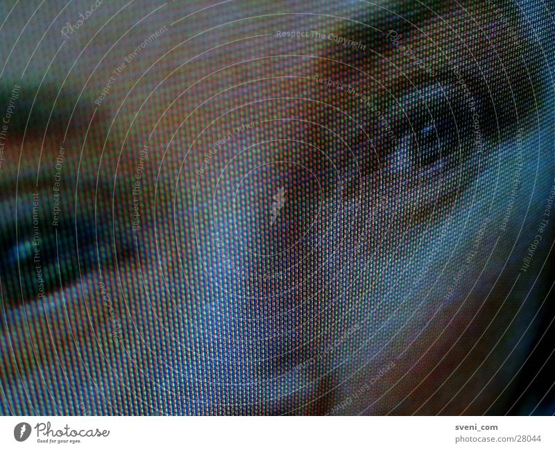 I see you! Woman RGB Pixel Television Face Eyes Nose