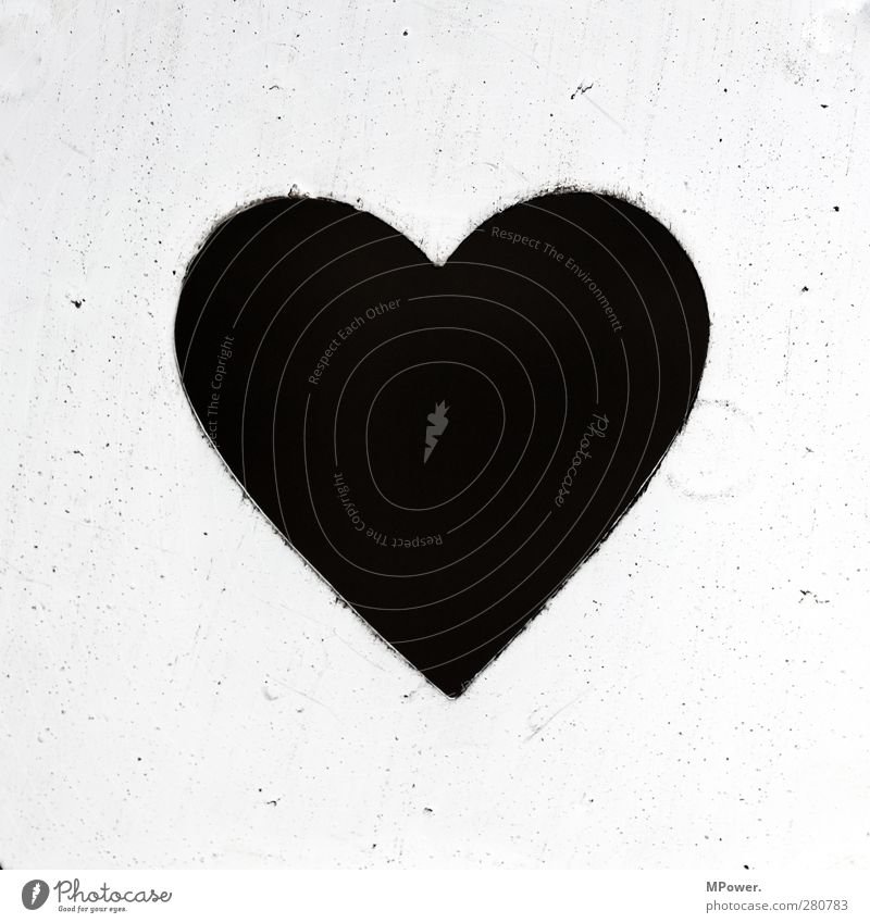 herz´l Heart Black White Love Infatuation Passion Married Deserted Neutral Background Isolated Image Valentine's Day