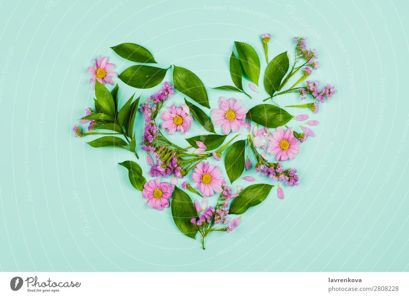 Floral Love Shape Heart Of Butterflies Vector Illustration Royalty