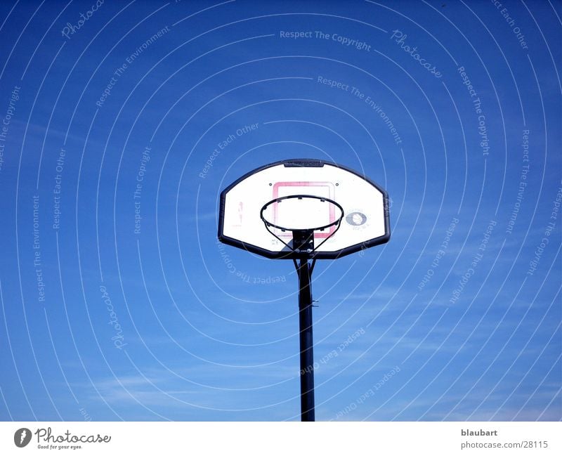 Look forward! Basket Basketball basket Sports Blue Circle