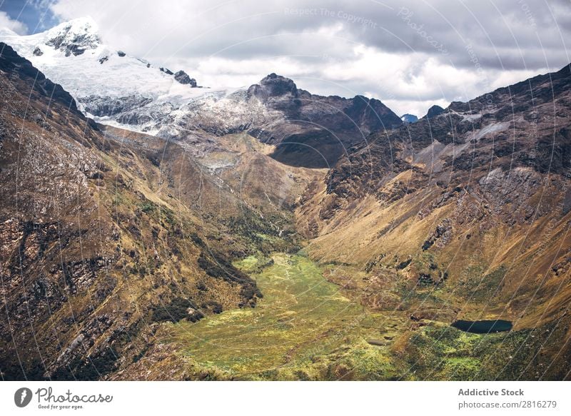 Beautiful valley in Huaraz, Peru, South America Adventure america Andes Background picture blanca Blue Clouds cordillera Destination Green Hiking huaraz