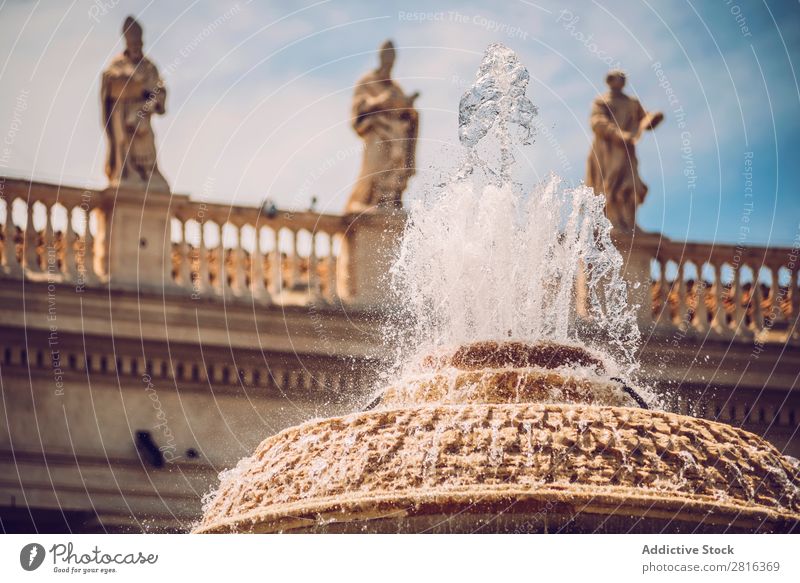 Detail of fountain on the Saint Peter Square (Piazza San Pietro), in Vatican, Rome, Italy. Places Italian Cathedral gian Bowl Vacation & Travel Vantage point