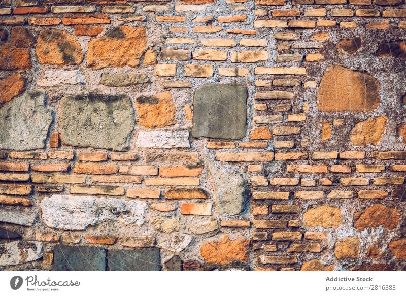 Download Red Wall With Stone Bricks A Royalty Free Stock Photo From Photocase