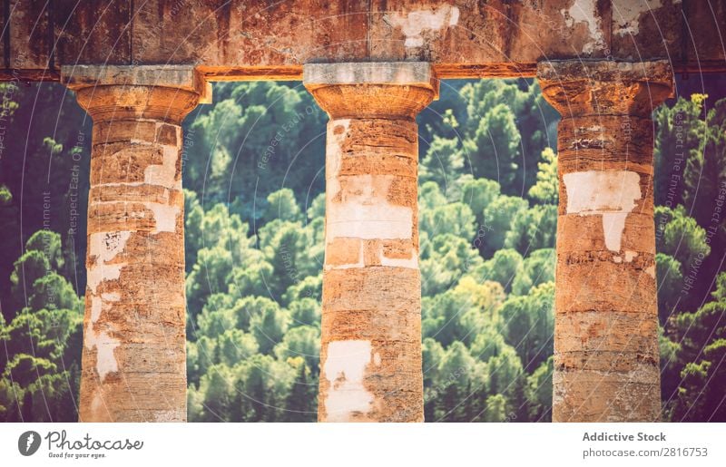 The famous temple of Segesta in Sicily, Italy Agrigento Greek sicilia hellenistic Stone Vacation & Travel Sicilian Landmark Column doric touristic God concord