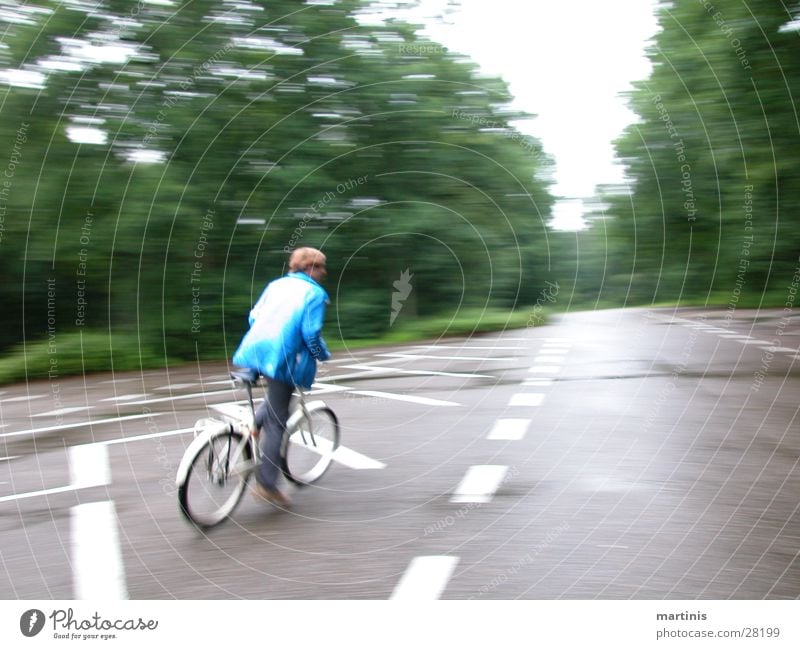 bicycle action Bicycle Speed Driving Man Street Blur