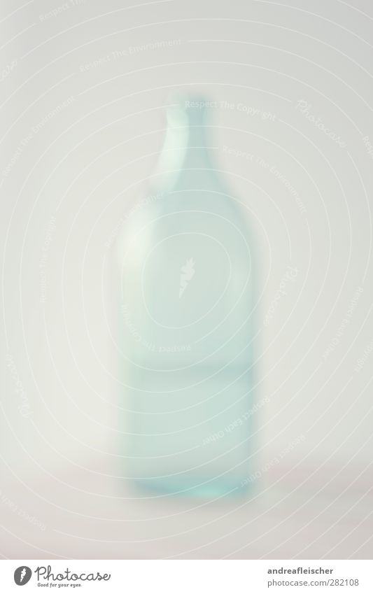 water bottle. Water Esthetic Blur Bottle Drinking water Bottle of water Light Smooth Wall (building) Reflection visually impaired Green Soft Colour photo