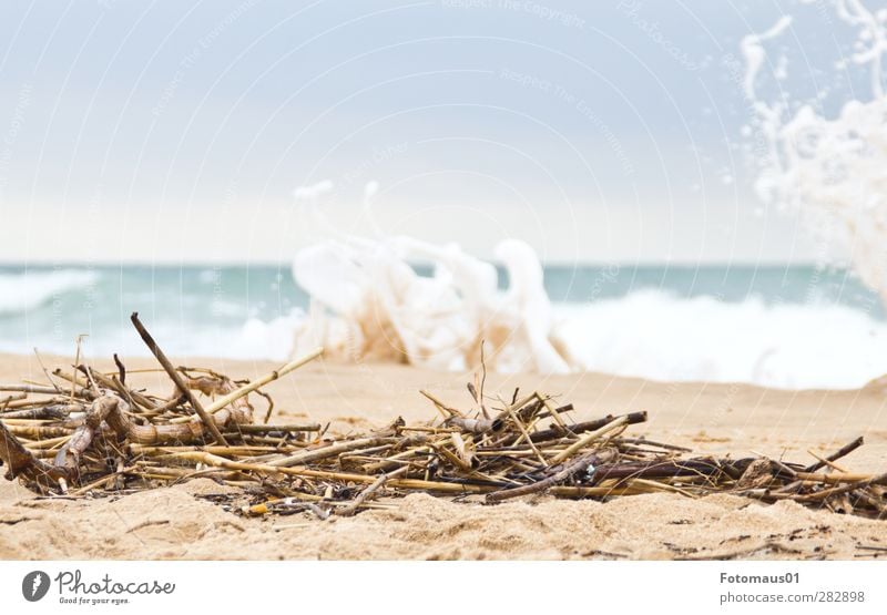 flotsam and jetsam Vacation & Travel Far-off places Beach Ocean Island Waves Environment Nature Landscape Earth Sand Water Drops of water Sky Storm clouds