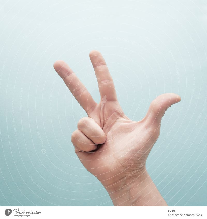 three finger sign