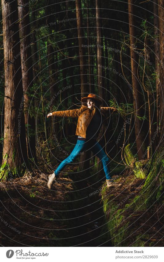 Woman With Map In Woods A Royalty Free Stock Photo From Photocase