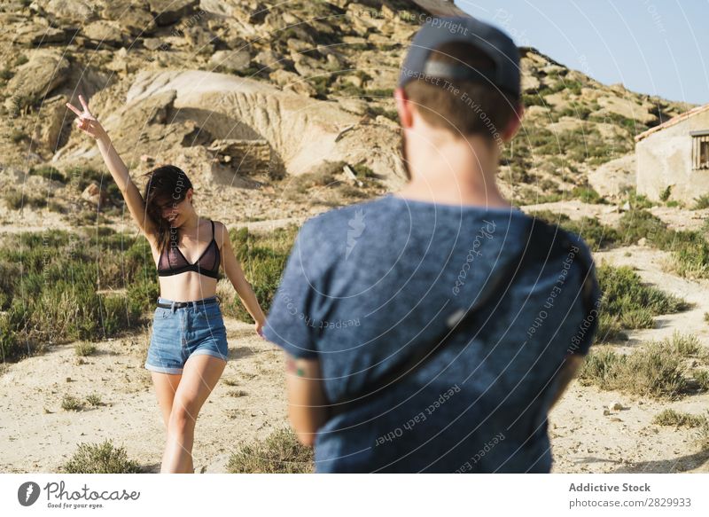 Photographer taking shots of woman Woman Posture Nature two fingers Gesture shooting Camera Youth (Young adults) Beautiful Human being Summer pretty Sunbeam