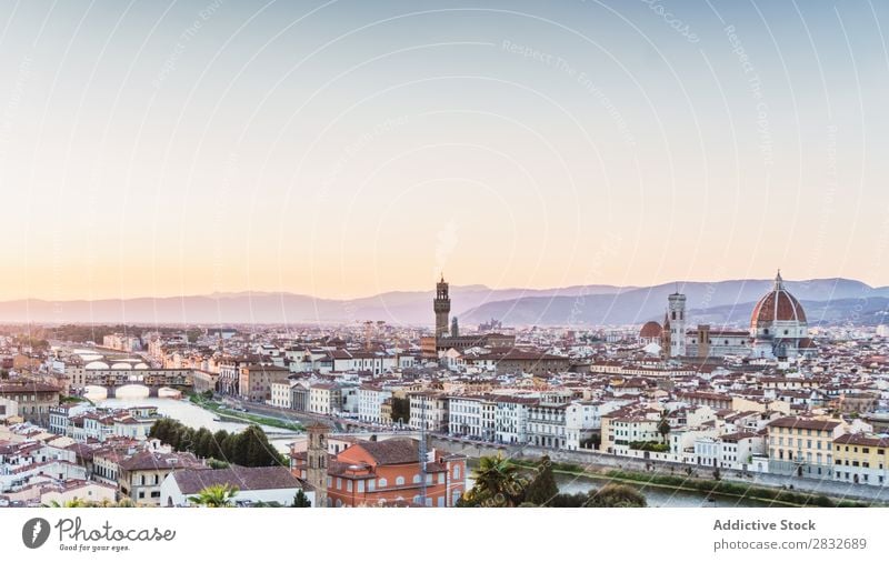 View of old city Skyline Famous building Ancient Attraction Destination Landscape heritage medieval Culture Landmark Architecture Mountain Historic Town