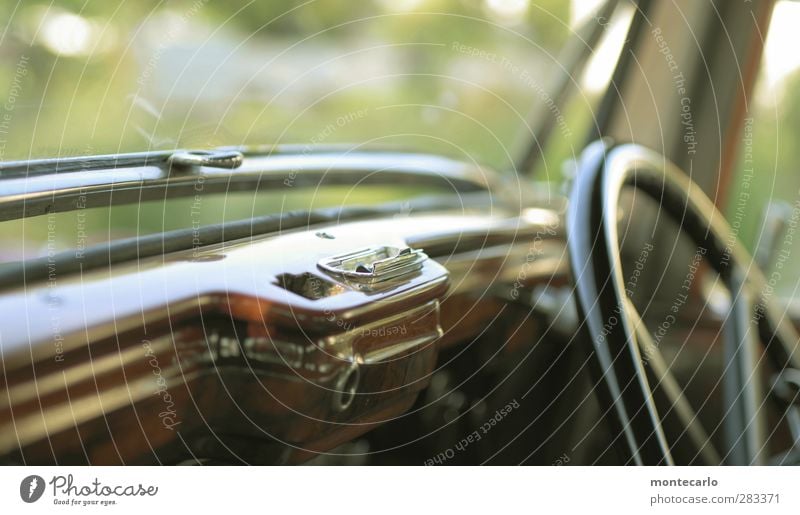 Good Times Means of transport Motoring Vehicle Car Vintage car Limousine Steering wheel Ashtray Car Window Chrome Wood Old Authentic Elegant Historic Original