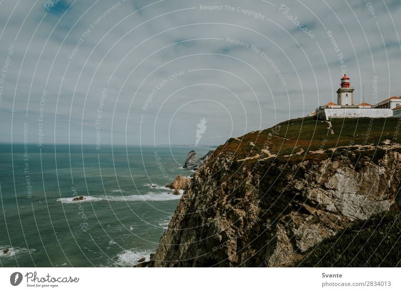 Lighthouse on cliff at Cabo da Roca, Portugal Vacation & Travel Tourism Adventure Ocean Waves Landscape Earth Coast Atlantic Ocean Europe beauty in nature epic