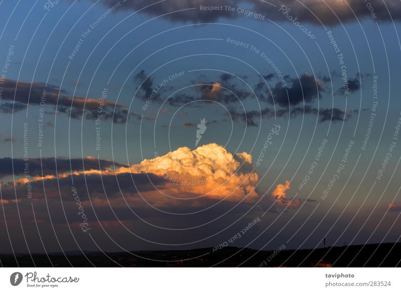 beautiful clouds at dusk Beautiful Harmonious Summer Sun Environment Nature Elements Air Sky Clouds Storm clouds Horizon Sunlight Climate Weather Bright Natural