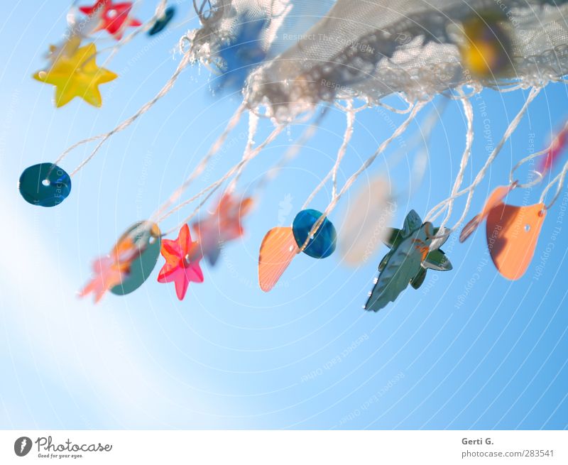 blowy Decoration Kitsch Odds and ends Sign Movement Flying Hang Uniqueness Many Blue Multicoloured Emotions Moody Happiness Contentment Flexible Orderliness