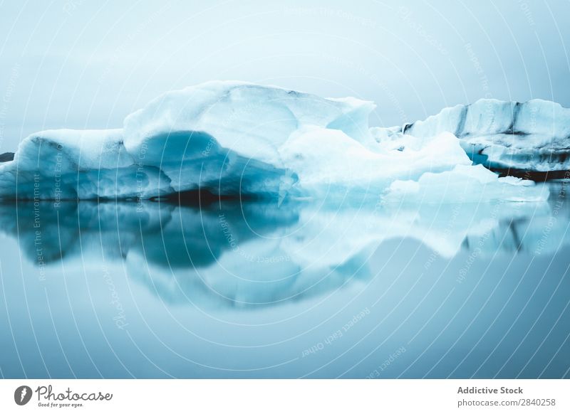 Glacier in Iceland Beach black sand black sand beach Cold Copy Space glacial Horizontal Iceberg jokulsarlon Landscape Nature Winter Background picture Close-up