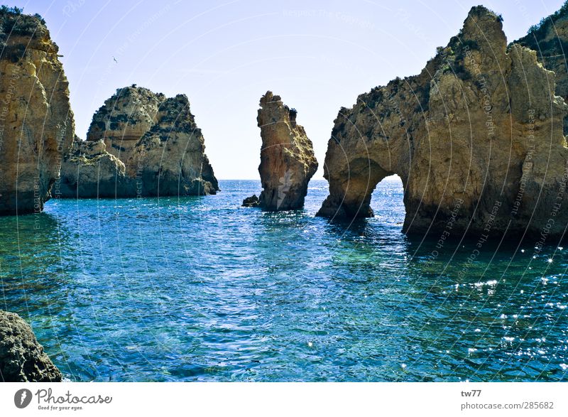 Algarve Coast, Portugal Relaxation Calm Fishing (Angle) Vacation & Travel Tourism Adventure Far-off places Cruise Summer vacation Beach Ocean Island Sports