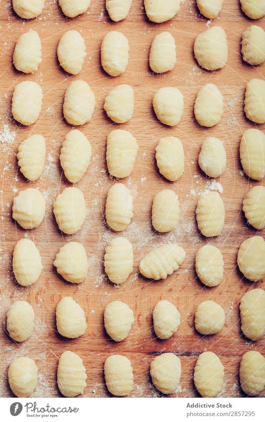 Homemade italian gnocchi Cook Cooking Dough Egg Flour Food Fresh Gnocchi gnocchi paddle Self-made Healthy Home-made Ingredients Italian Pasta Potatoes Raw Row