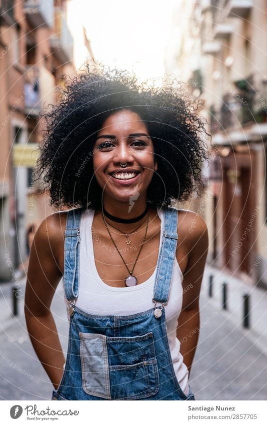 Portrait of a beautiful black woman. - a Royalty Free Stock Photo