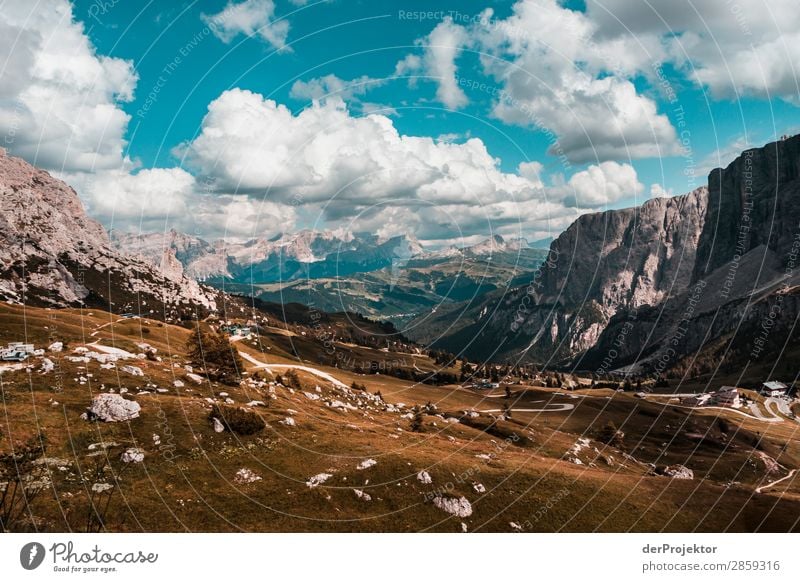 Clouds and shadows in the Dolomites with path II Central perspective Deep depth of field Sunbeam Sunlight Light (Natural Phenomenon) Silhouette Contrast Shadow
