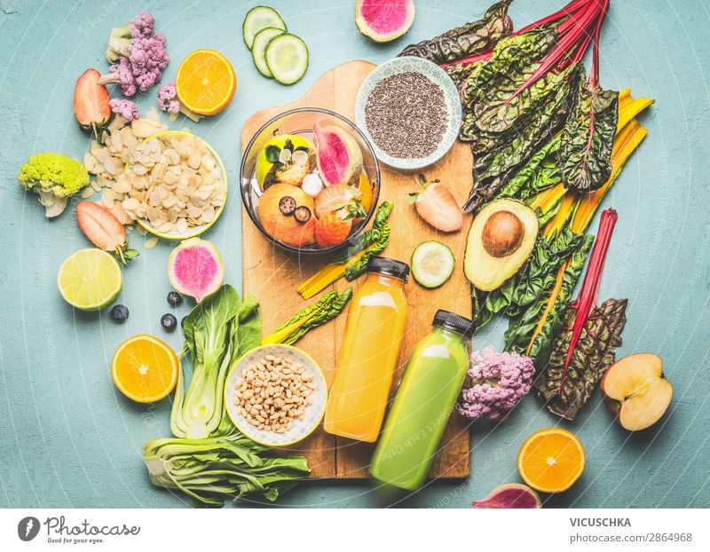 Healthy Smoothie Ingredients and Mixers Food Vegetable Fruit Apple Orange Grain Herbs and spices Nutrition Breakfast Organic produce Vegetarian diet Diet