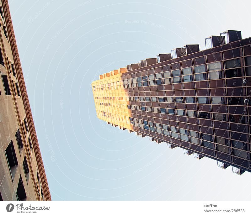 K Sky Cloudless sky Sun Beautiful weather St. Louis USA Town House (Residential Structure) High-rise Facade Colour photo