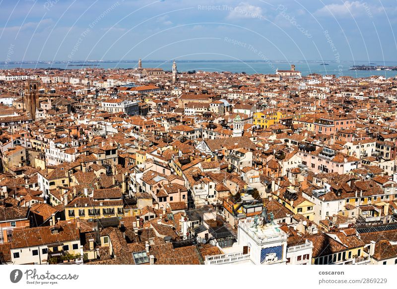 Aerial view of Venice from the bell tower Beautiful Vacation & Travel Tourism Sightseeing Ocean House (Residential Structure) Carnival Landscape Sky Town
