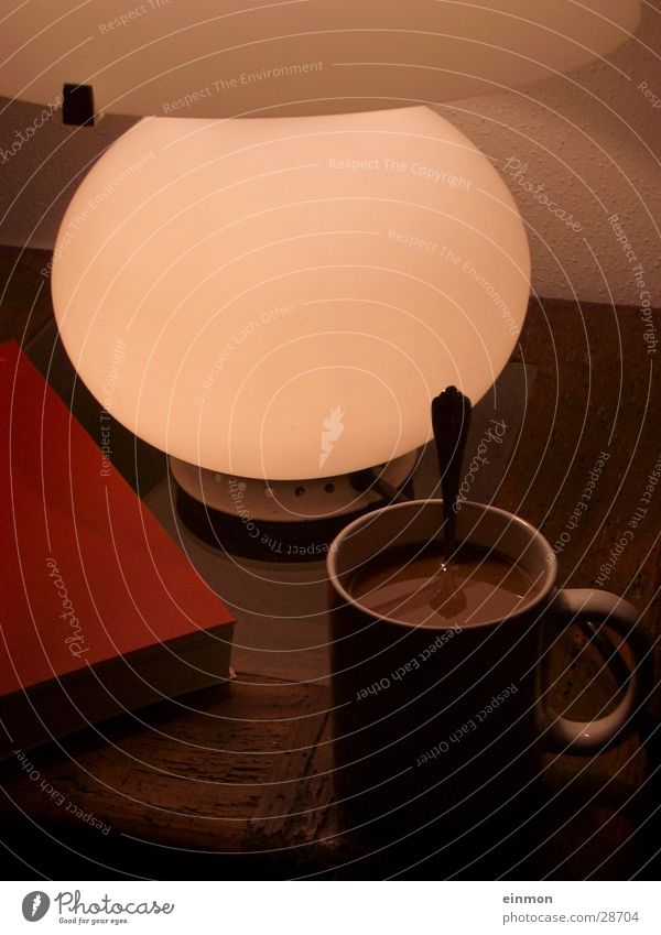 Still life with coffee Cup Table Lamp Physics Cozy Living or residing Coffee Warmth