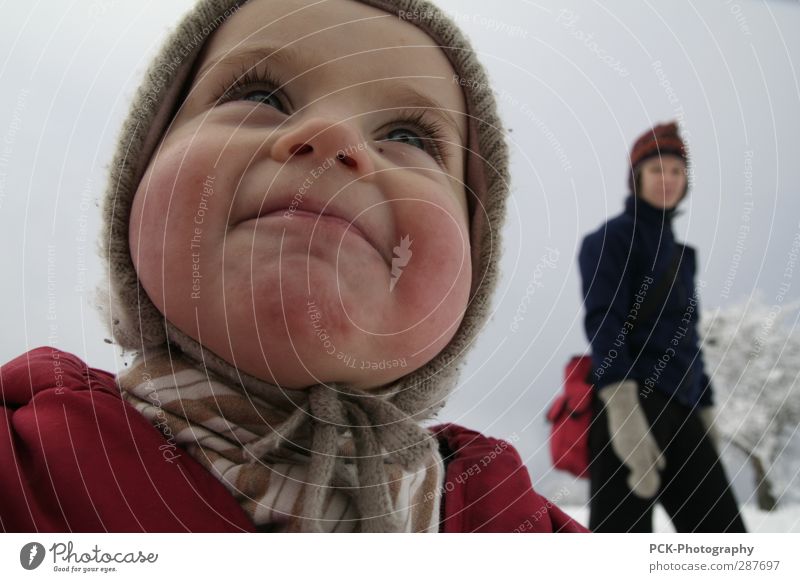 chubby cheeks Human being Feminine Toddler Girl Young woman Youth (Young adults) Woman Adults Mother 1 - 3 years Going Smiling Laughter Looking Stand Illuminate