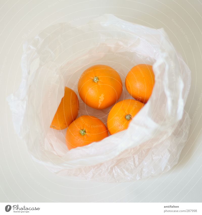 Wichtelpopichtel for Schiffner/Fresh Fruits Food Orange Nutrition Eating Breakfast Organic produce Vegetarian diet Diet Slow food Plastic packaging Paper bag