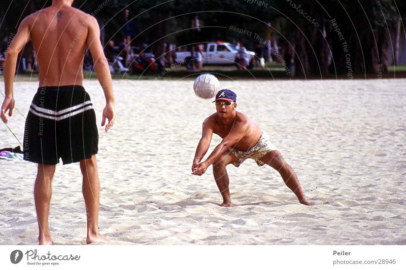 Beach volleyball in Hawaii Volleyball (sport) Sports Ball Sand fun