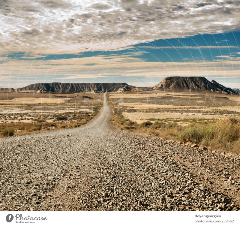 Wild west road landscape Vacation & Travel Tourism Summer Mountain Nature Landscape Sand Sky Horizon Weather Park Rock Canyon Monument Street Stone Dark