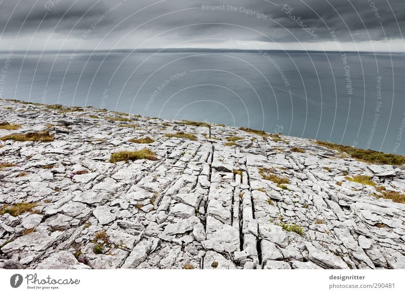 eye width Sky Clouds Weather Rock Mountain Coast Ocean Atlantic Ocean Horizon Cliff Burren Ireland Stone Old Infinity Broken Beginning Bizarre Loneliness