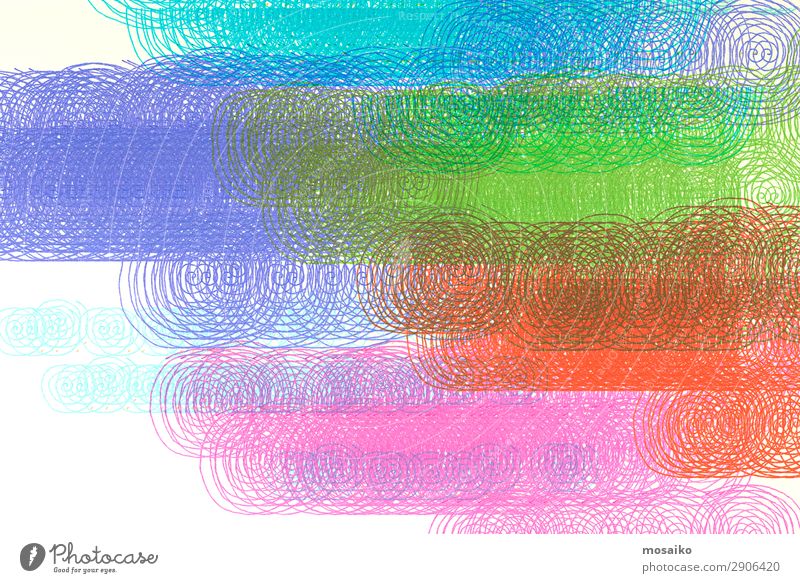abstract design - colourful spirals - graphic shapes Lifestyle Elegant Style Design Exotic Joy Art Work of art Esthetic Joie de vivre (Vitality) Symmetry